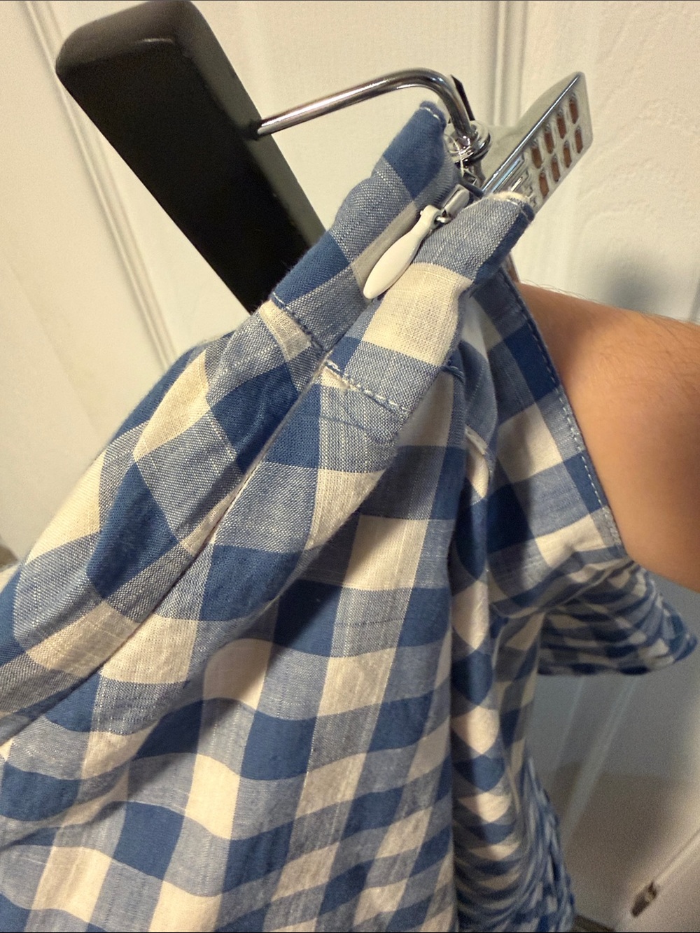 GAP Blue Gingham Tiered Maxi Skirt - Women - Picture 5 of 5
